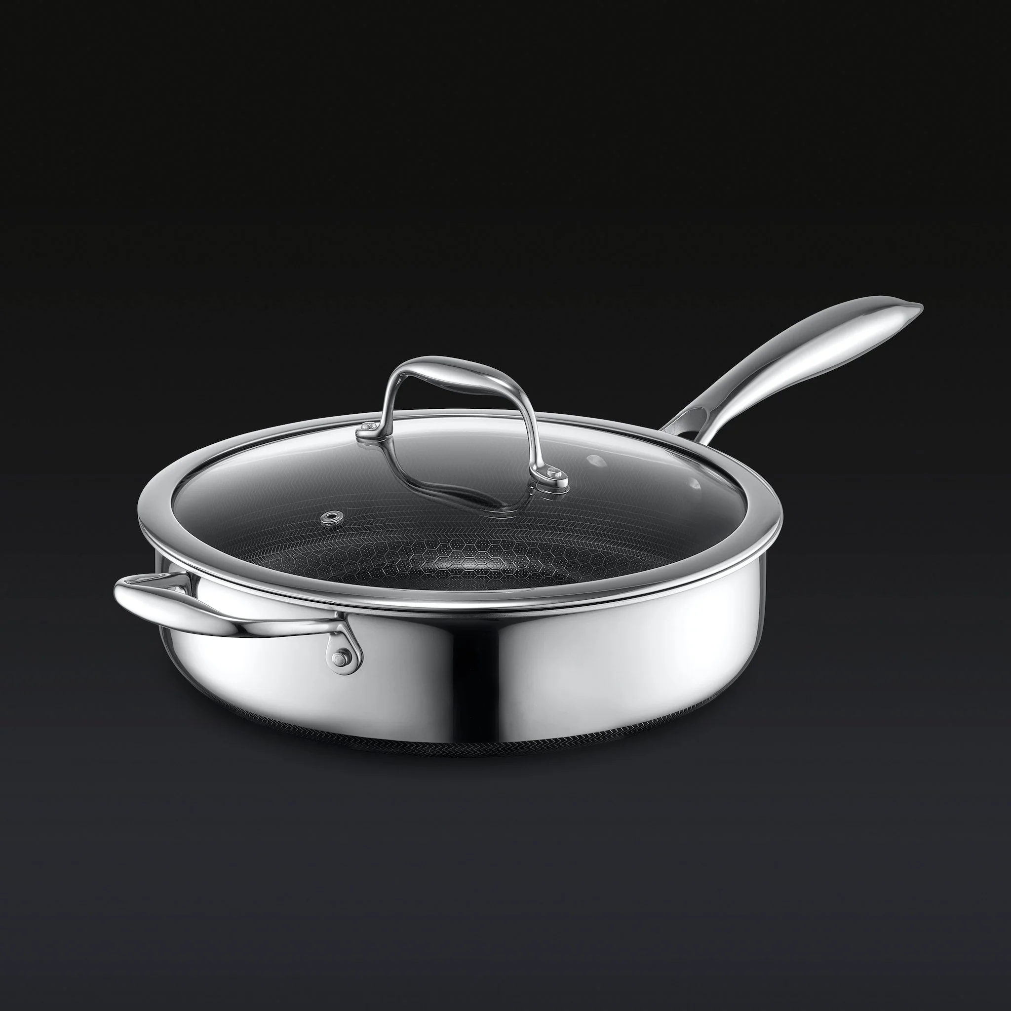 Hybrid Deep Sauté Pan with Lid, 3.3-Qt - Image 2
