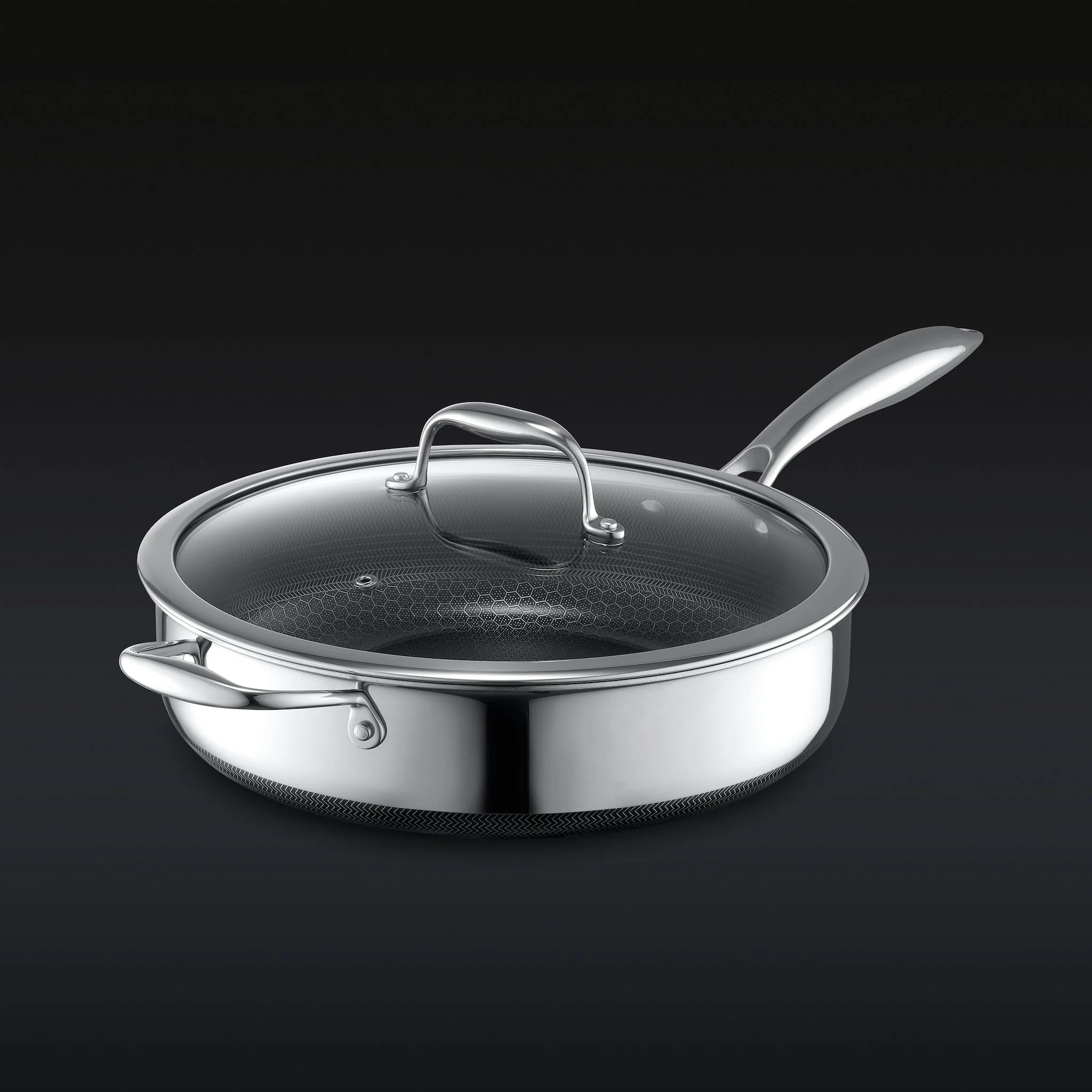 Hybrid Deep Sauté Pan with Lid, 4.5-Qt - Image 2