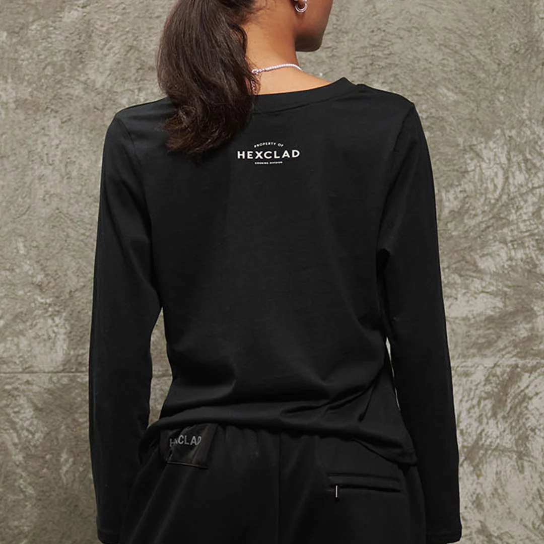 Cursive Hexclad Women’s Long-Sleeve T-Shirt - Image 2