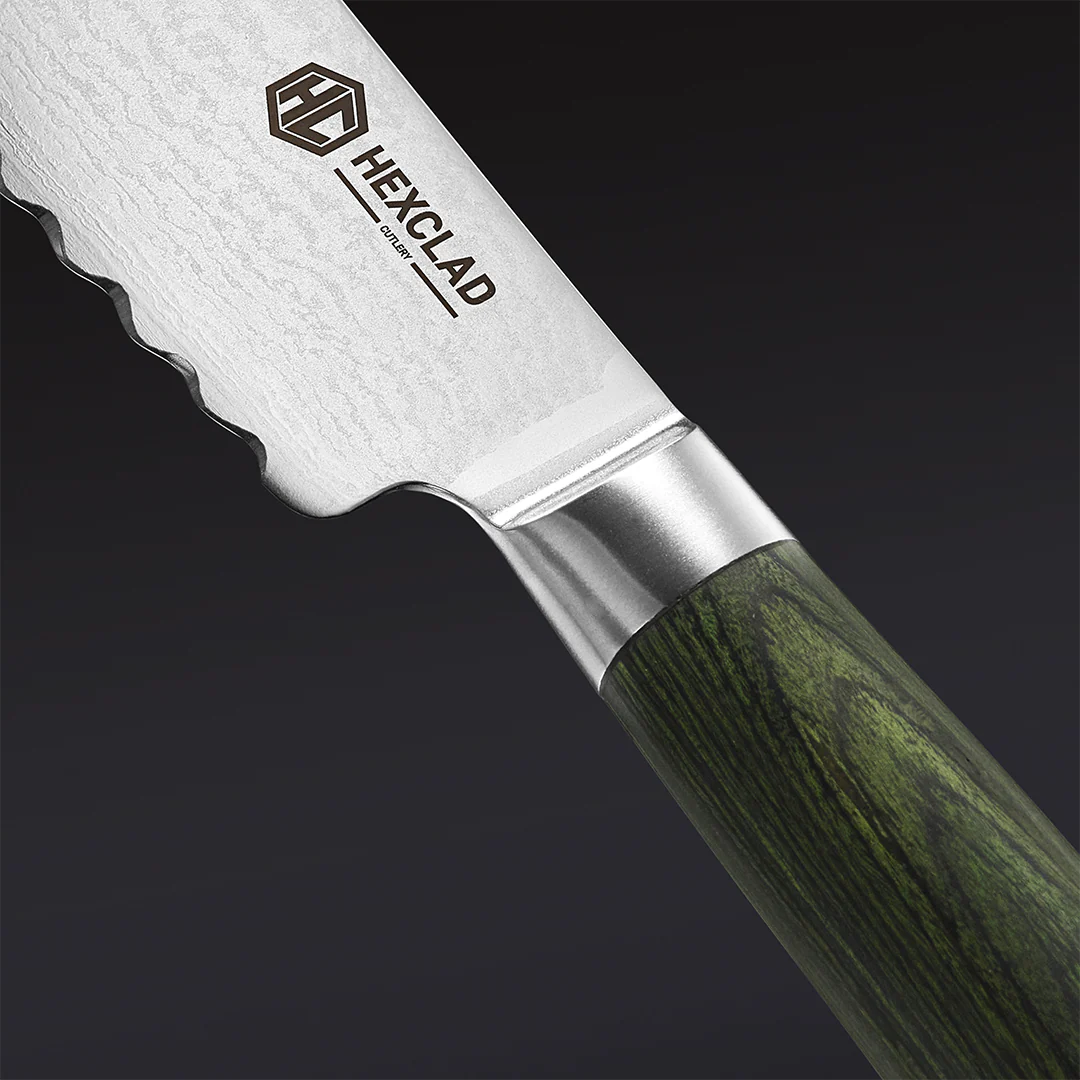 Damascus Steel Starter Knife Set, 2-pc (Green) - Image 3