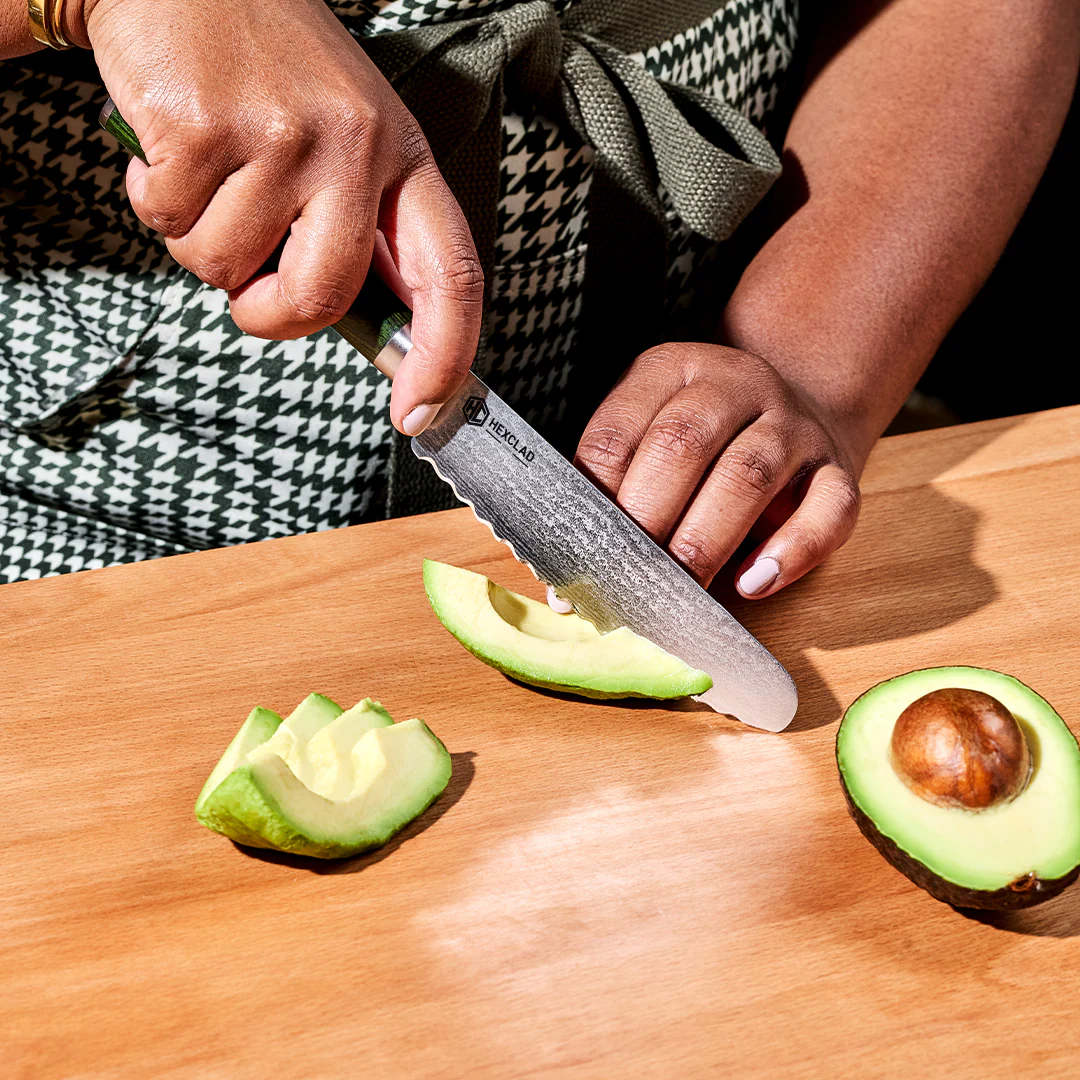 Damascus Steel Starter Knife Set, 2-pc (Green) - Image 9