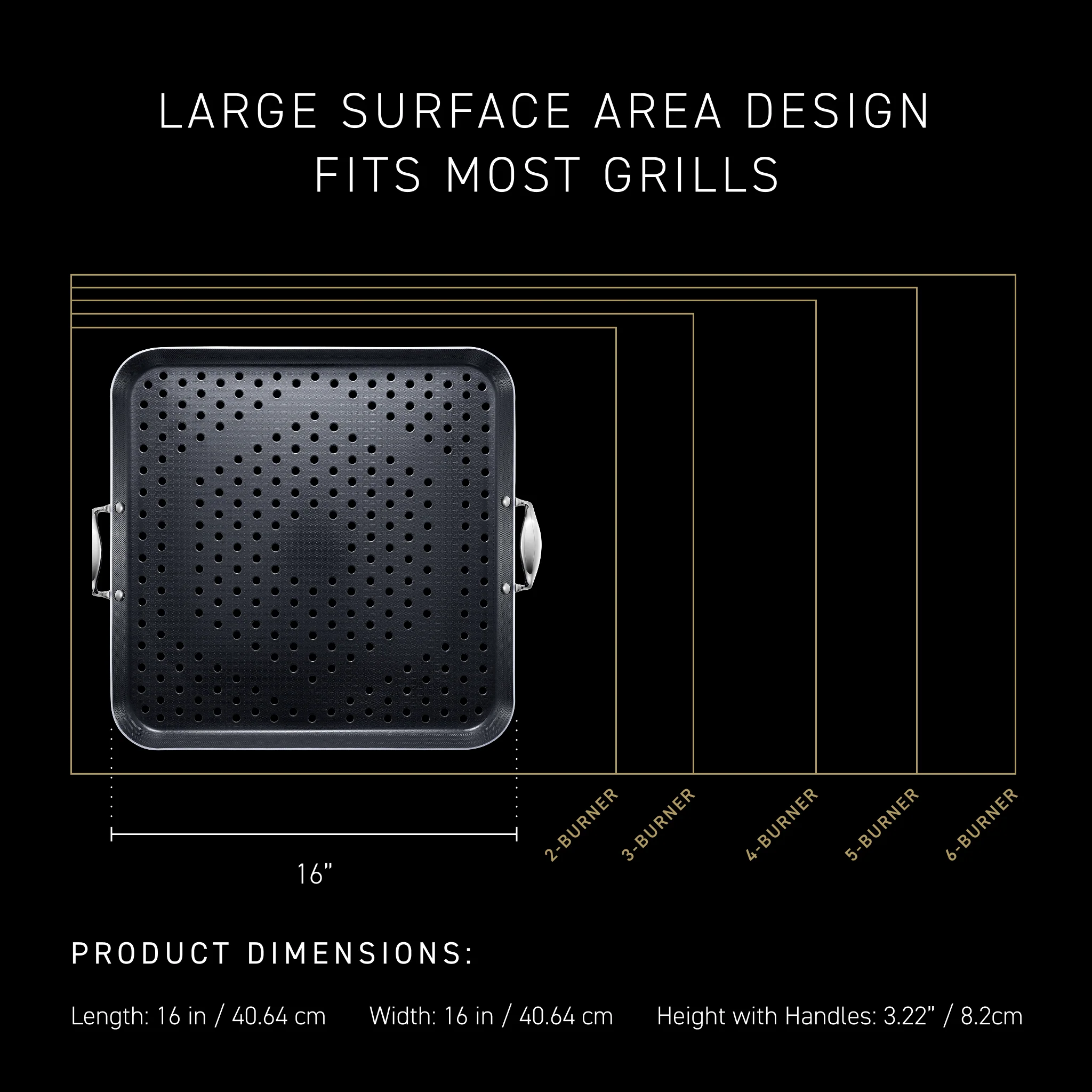 Hybrid BBQ Grill Topper, 16” - Image 6