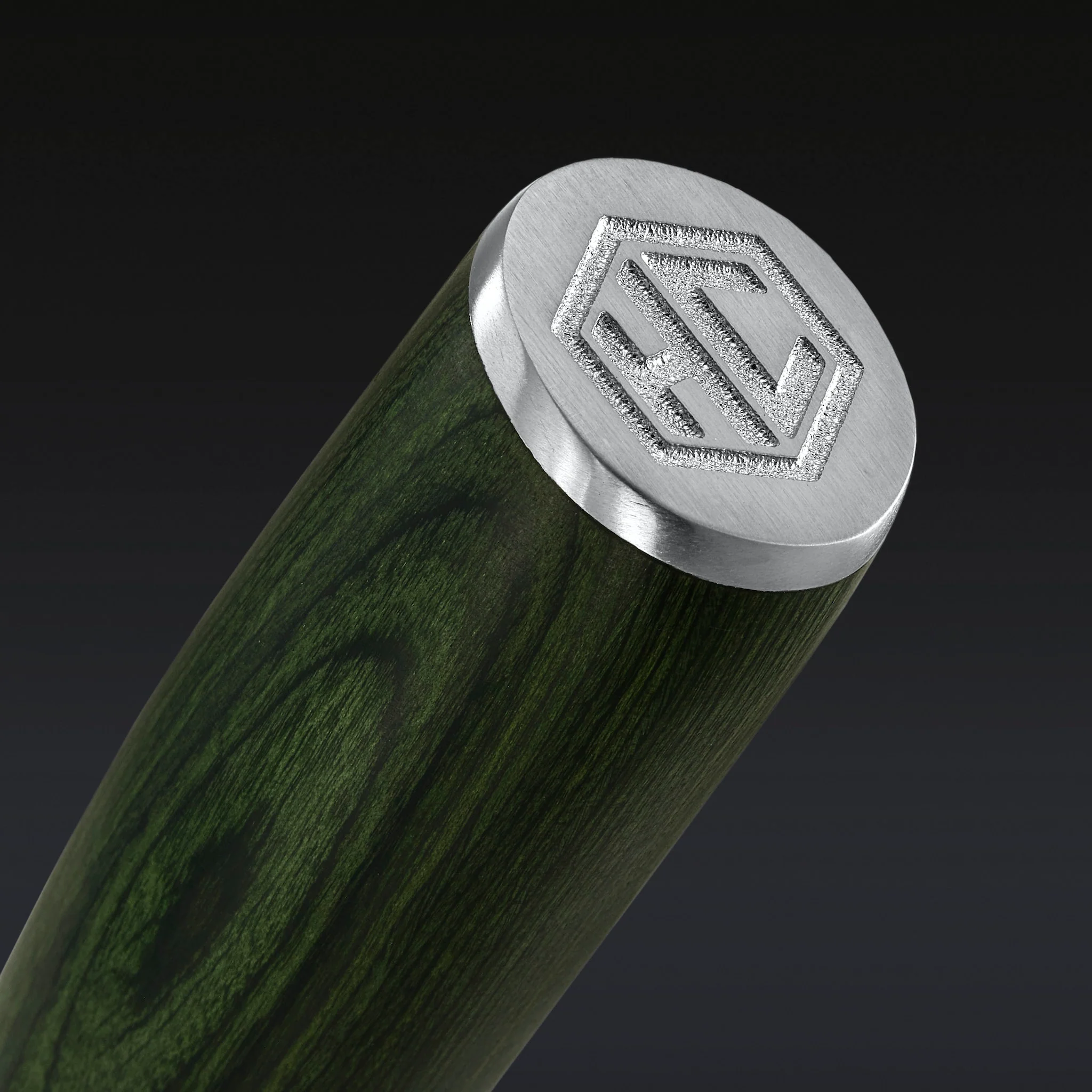 Damascus Steel Nakiri Knife, 6.5" (Green) - Image 3