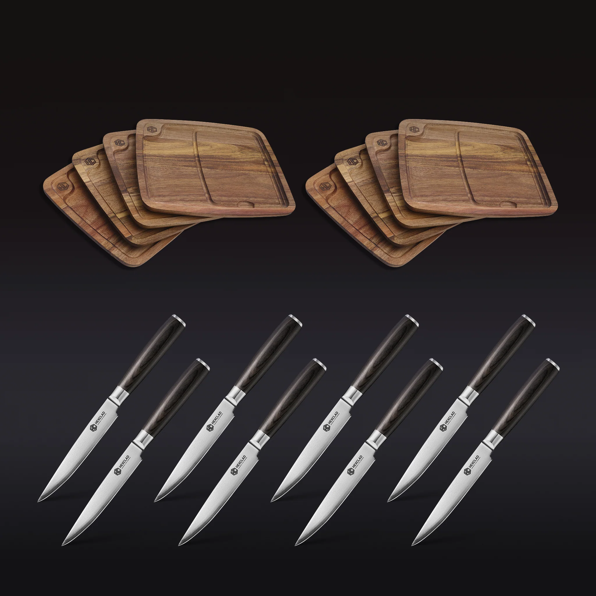 Steak Knife & Bistecca Plate Set, 16-pc (Espresso)