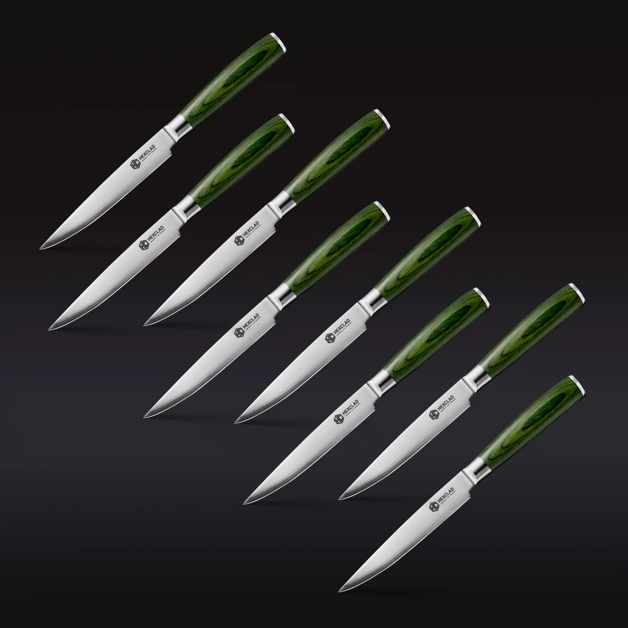 Steak Knife & Bistecca Plate Set, 16-pc (Green) - Image 2